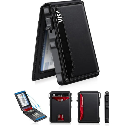 Harrigarri Smart Pop-Up Wallet — Quick Card Access, RFID Protection & Slim Everyday Carry