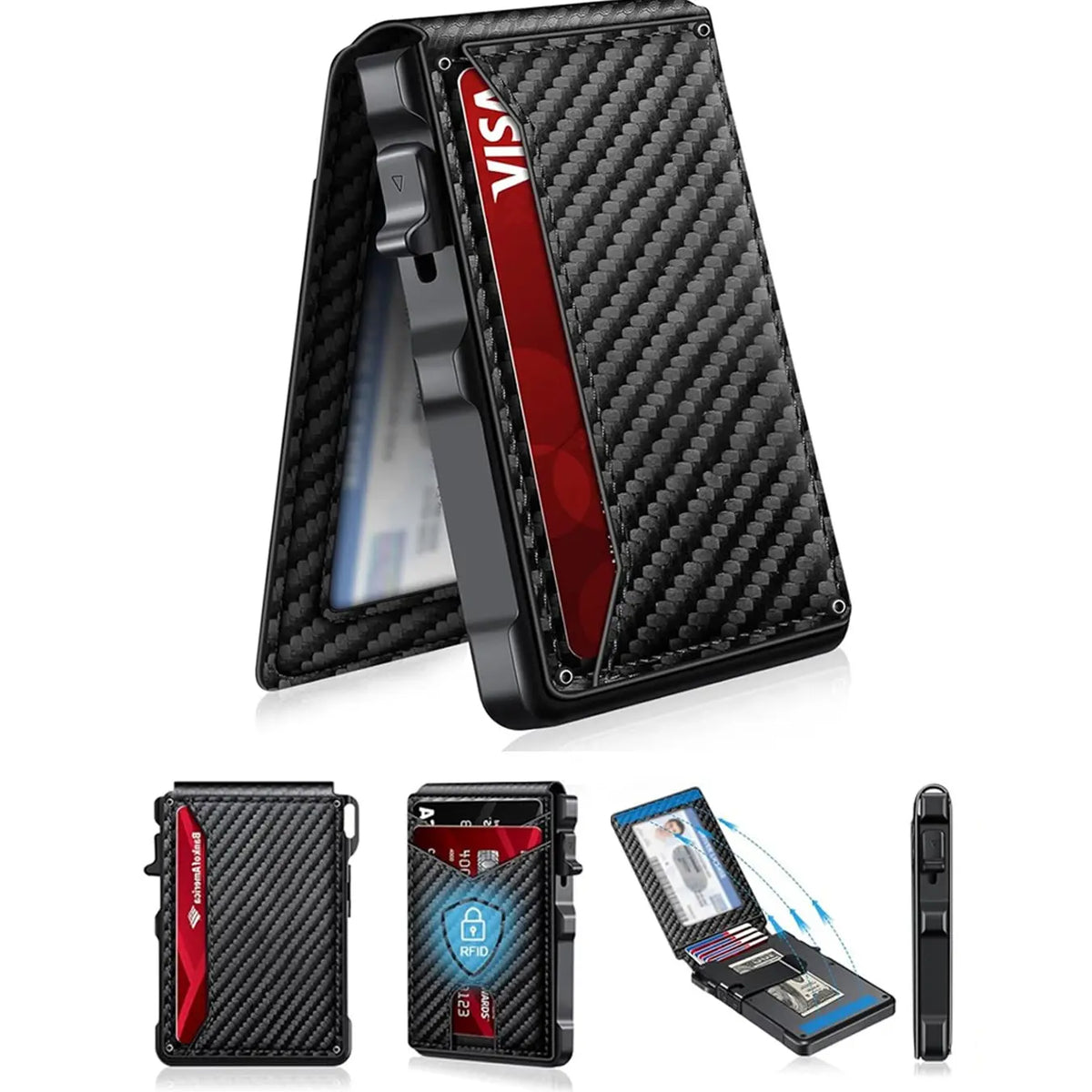 Harrigarri Smart Pop-Up Wallet — Quick Card Access, RFID Protection & Slim Everyday Carry