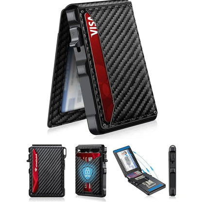 Harrigarri Smart Pop-Up Wallet — Quick Card Access, RFID Protection & Slim Everyday Carry