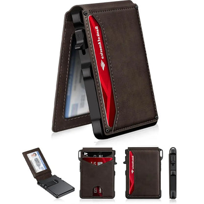 Harrigarri Smart Pop-Up Wallet — Quick Card Access, RFID Protection & Slim Everyday Carry