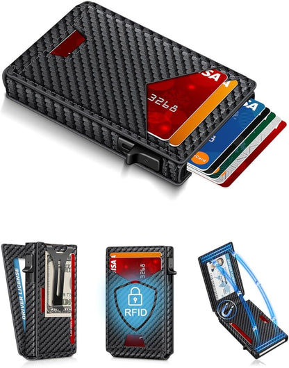 Harrigarri Smart Pop-Up Wallet — Quick Card Access, RFID Protection & Slim Everyday Carry