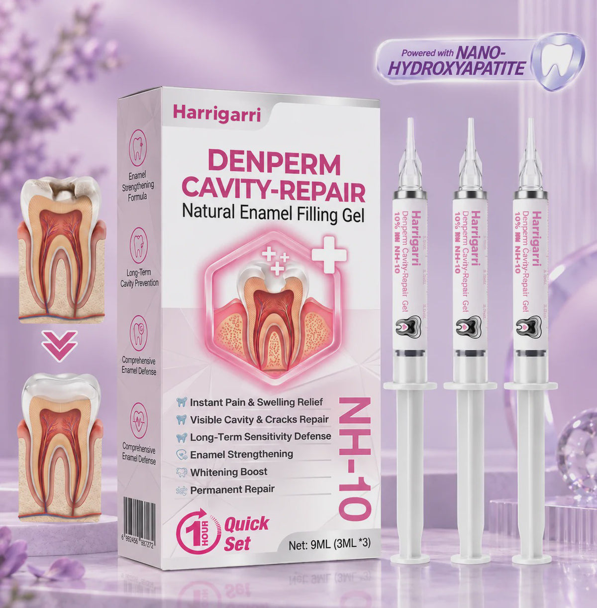 Harrigarri DenPerm Enamel Repair Gel – Helps Strengthen Enamel & Reduce Tooth Sensitivity