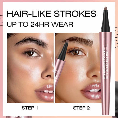 Micro-Fork Eyebrow Pen – Creates Fuller, Natural-Looking Brows in Seconds