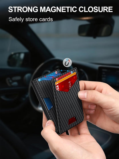 Harrigarri Smart Pop-Up Wallet — Quick Card Access, RFID Protection & Slim Everyday Carry