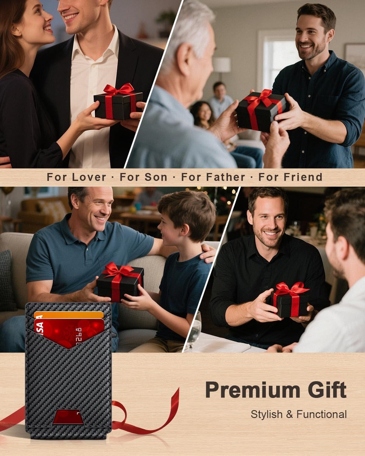 Harrigarri Smart Pop-Up Wallet — Quick Card Access, RFID Protection & Slim Everyday Carry