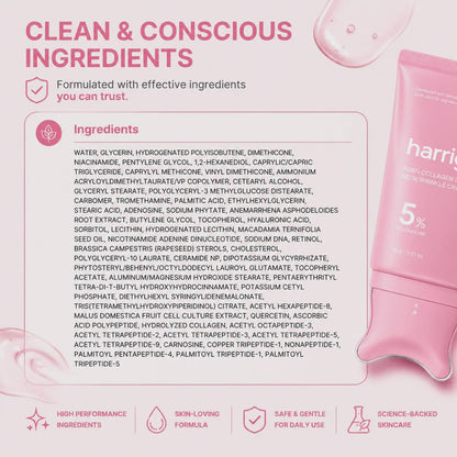 Harrigarri PDRN Collagen Gua Sha Neck Cream – For Firmer, Smoother-Looking Neck Skin