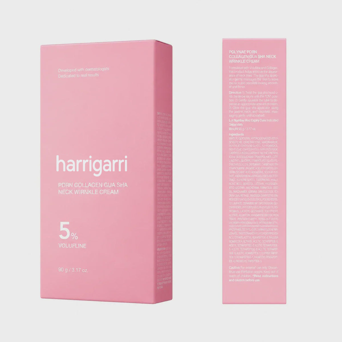 Harrigarri PDRN Collagen Gua Sha Neck Cream – For Firmer, Smoother-Looking Neck Skin