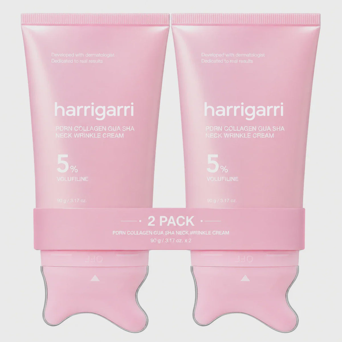 Harrigarri PDRN Collagen Gua Sha Neck Cream – For Firmer, Smoother-Looking Neck Skin