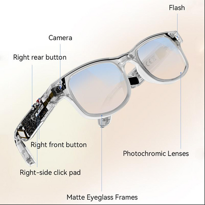 Harrigarri AIMB-G2 AI Smart Glasses – 8MP Camera & AI Translation