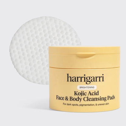 Harrigarri Kojic Acid Face & Body Cleansing Pads – Deep Cleansing, Brightening & Dark Spot Care | 50 Pads