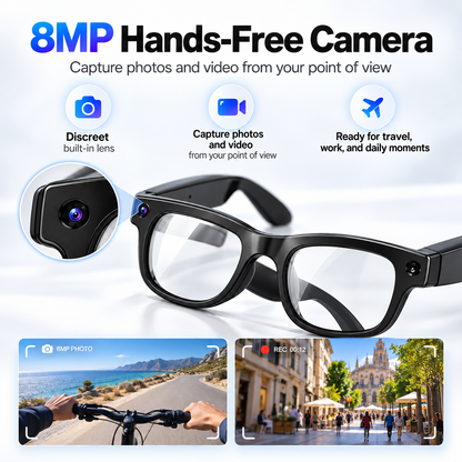 Harrigarri AIMB-G2 AI Smart Glasses – 8MP Camera & AI Translation