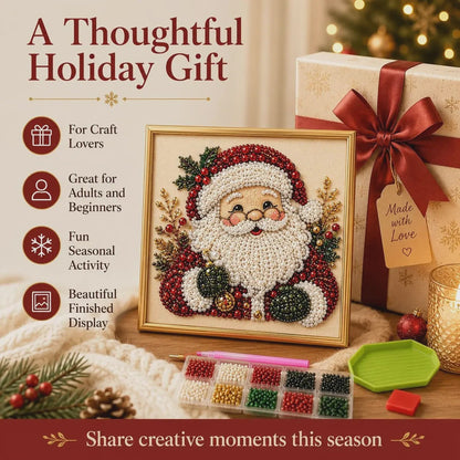 Christmas Pearl Diamond Painting Kit – Relaxing DIY Craft & Festive Home Decor