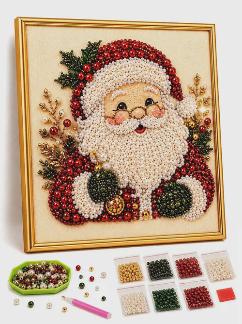 Christmas Pearl Diamond Painting Kit – Relaxing DIY Craft & Festive Home Decor