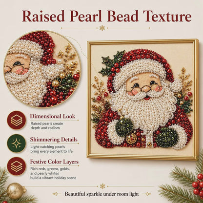Christmas Pearl Diamond Painting Kit – Relaxing DIY Craft & Festive Home Decor