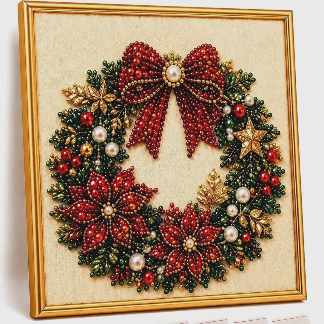 Christmas Pearl Diamond Painting Kit – Relaxing DIY Craft & Festive Home Decor