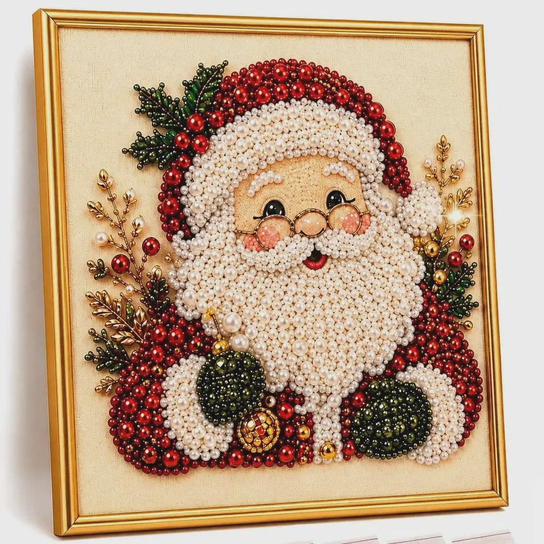 Christmas Pearl Diamond Painting Kit – Relaxing DIY Craft & Festive Home Decor