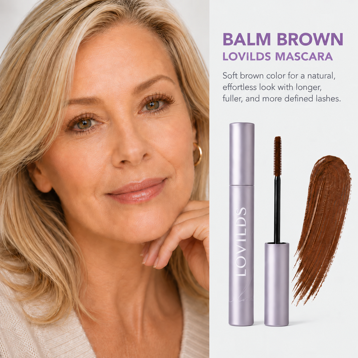 LOVILDS Mascara for Mature Lashes – Longer, Fuller-Looking Lashes Without Clumps
