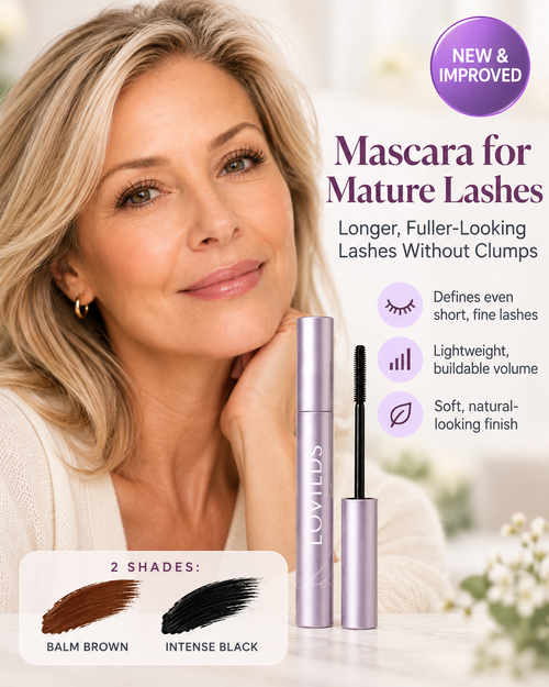 LOVILDS Mascara for Mature Lashes – Longer, Fuller-Looking Lashes Without Clumps