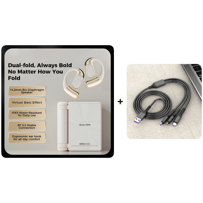 Wireless Noise-Canceling Bluetooth 6.0 Earbuds – 145H Battery, IPX5 Waterproof, Sports