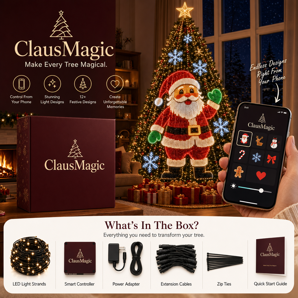 Smart Christmas Tree Lights – Transform Your Tree Into a Magical App-Controlled Holiday Light Show