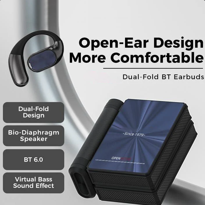 Wireless Noise-Canceling Bluetooth 6.0 Earbuds – 145H Battery, IPX5 Waterproof, Sports