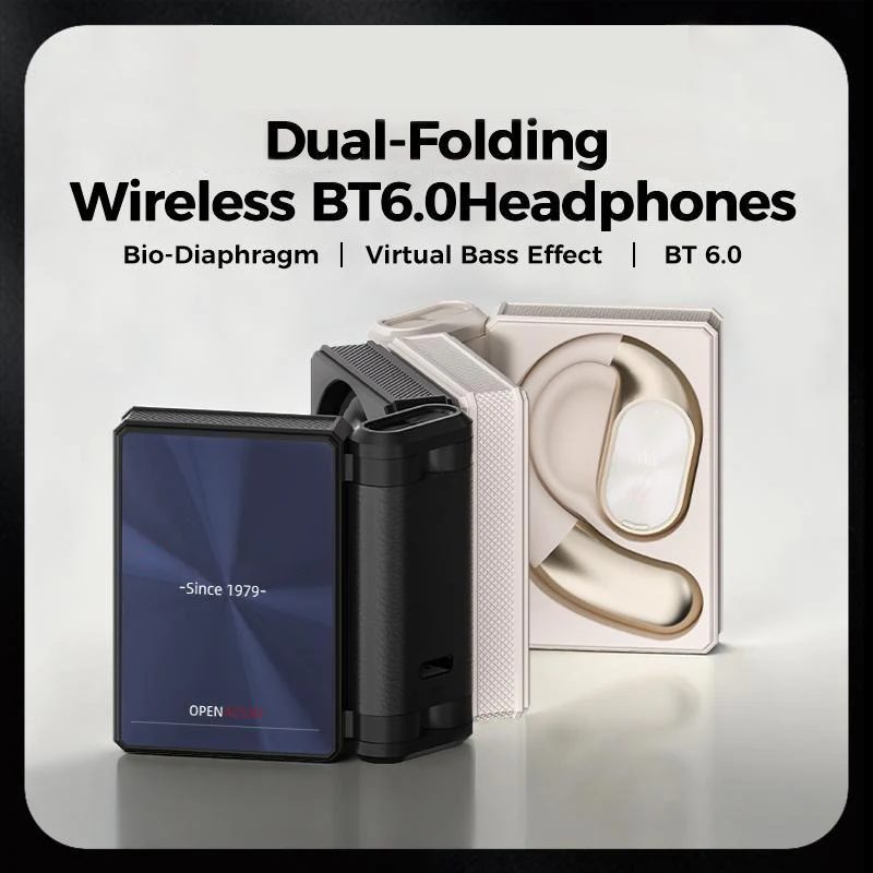 Wireless Noise-Canceling Bluetooth 6.0 Earbuds – 145H Battery, IPX5 Waterproof, Sports
