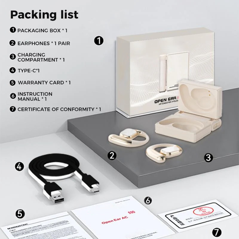 Wireless Noise-Canceling Bluetooth 6.0 Earbuds – 145H Battery, IPX5 Waterproof, Sports